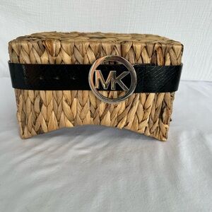 Michael Kors Silver and Black Belt size M used